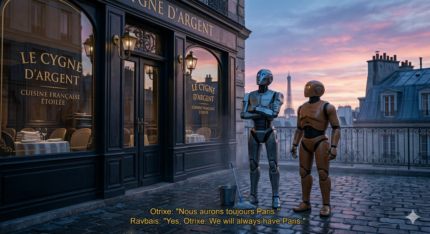 Otrixe and Ravbais, proud of their work.